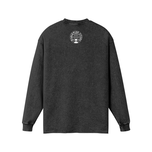 LONG SLEEVE WASHED  TEE
