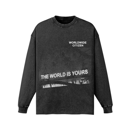 LONG SLEEVE WASHED  TEE