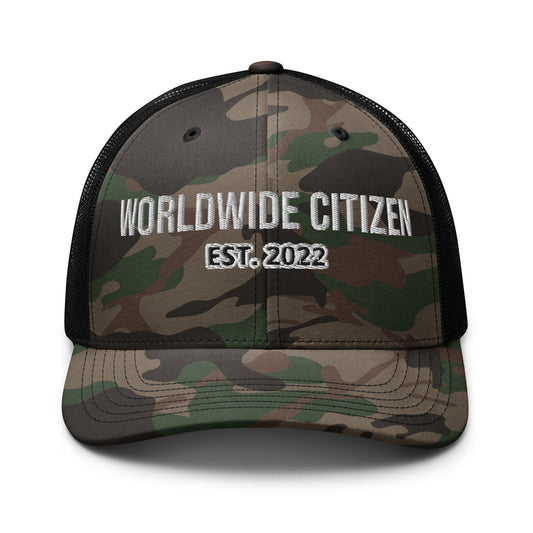 Camouflage trucker hat